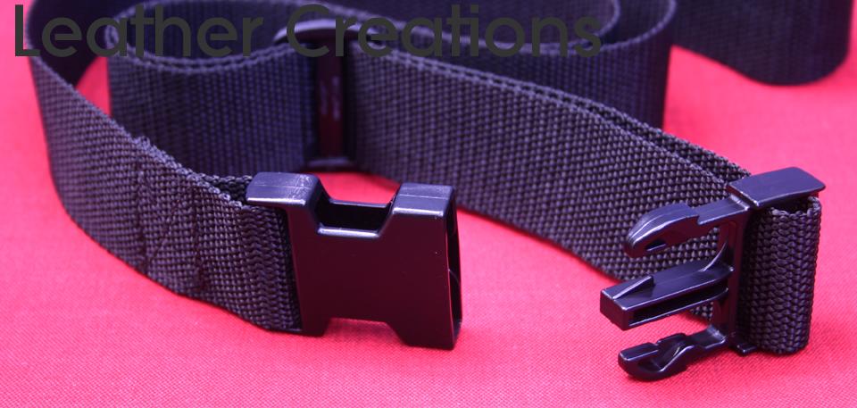 1 1/2 inch Poly Webbing Side Latch Buckle Bondage Strap